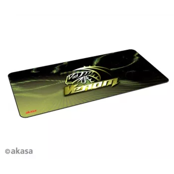 Akasa AK-MPD-03YL vzorovaná gumená podložka pod myš na hranie - žlto-čierna, 320x270x3mm