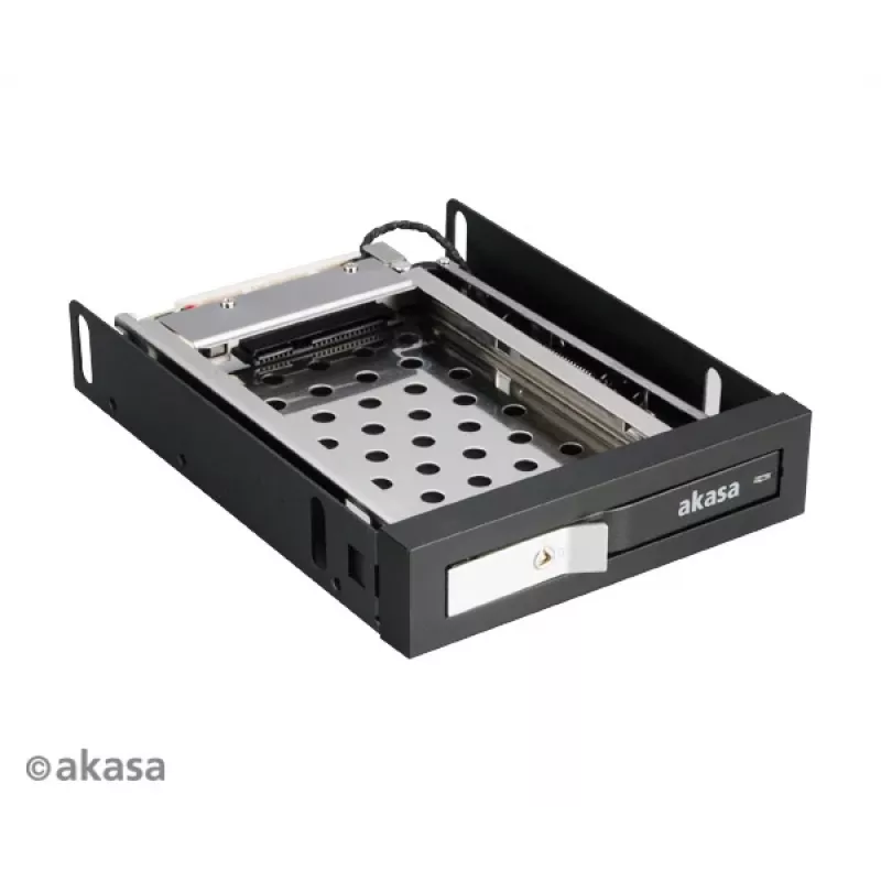 Akasa AK-IEN-08 adaptér pozície 2,5 palca na 3,5 palca - SATA III 6 Gbit/s - plast/nehrdzavejúca oceľ - čierny