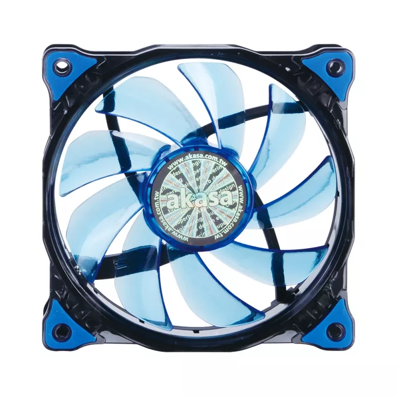 Akasa Vegas AK-FN091-BL 120 mm modrý LED ventilátor do skrine