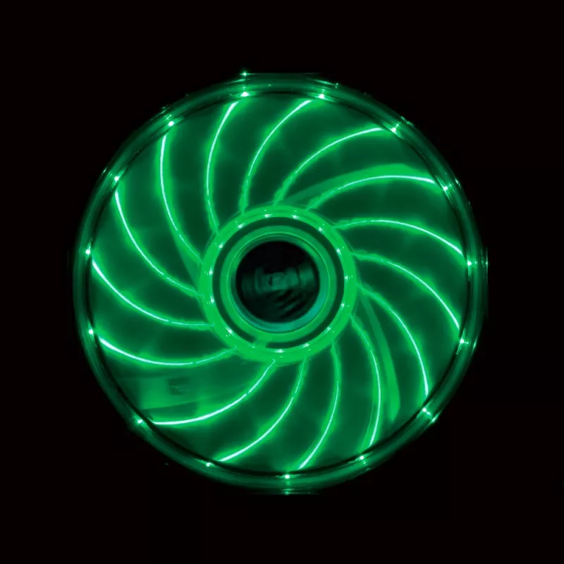 Akasa Vegas AK-FN091-GN 120 mm zelený LED ventilátor do skrine