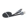 Akasa AK-CBUB35-10BK kábel USB 2.0 - USB A na Micro-USB B s adaptérom USB-C - 1 m - čierny