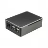 Akasa A-RA02-M1B puzdro pre Raspberry Pi - hliník - bezventilátorové pasívne chladenie - čierne