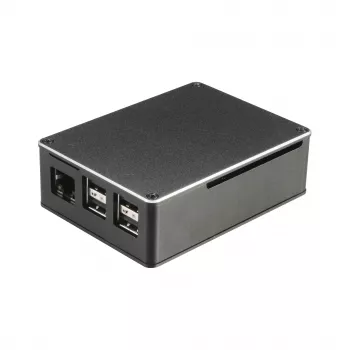 Akasa A-RA02-M1B puzdro pre Raspberry Pi - hliník - bezventilátorové pasívne chladenie - čierne