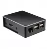 Akasa A-RA02-M1B puzdro pre Raspberry Pi - hliník - bezventilátorové pasívne chladenie - čierne