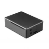 Akasa A-RA02-M1B puzdro pre Raspberry Pi - hliník - bezventilátorové pasívne chladenie - čierne