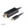 Akasa AK-CBCA12-18BK adaptérový kábel USB-C na HDMI 1,8 m čierny