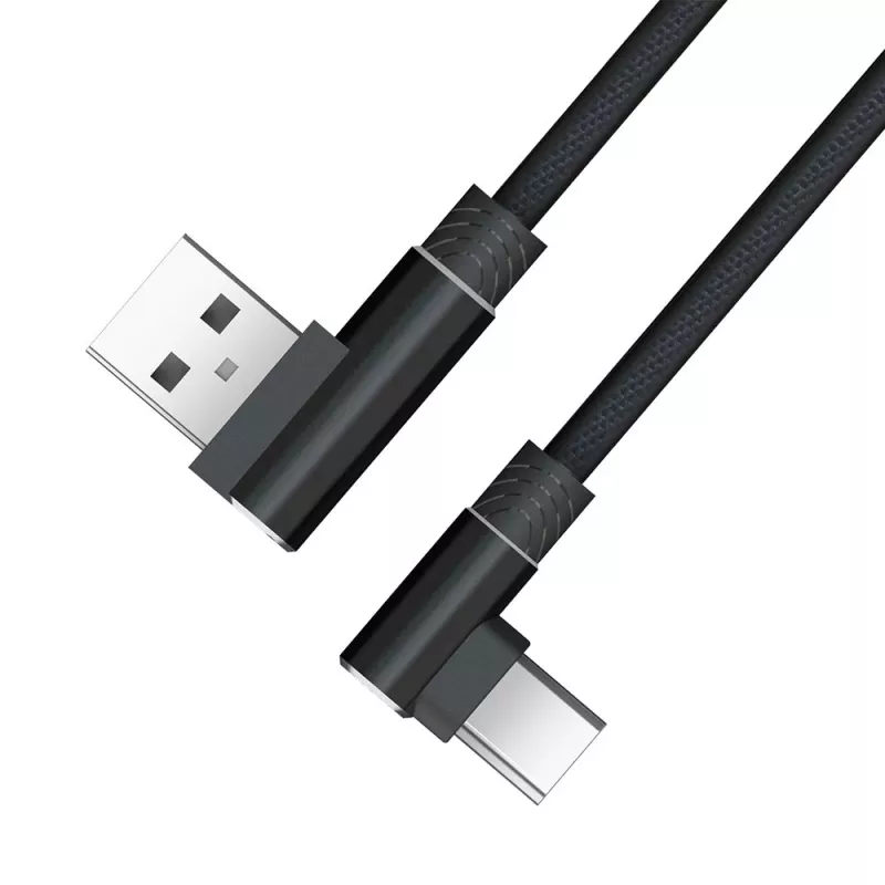 Akasa AK-CBUB39-10BK kábel USB 2.0 - USB-A na USB-C - 1 m - čierny