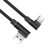 Akasa AK-CBUB39-10BK kábel USB 2.0 - USB-A na USB-C - 1 m - čierny