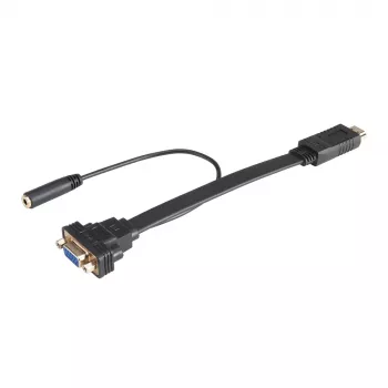 Akasa AK-CBHD18-20BK adaptérový kábel HDMI na VGA 0,2 m čierny