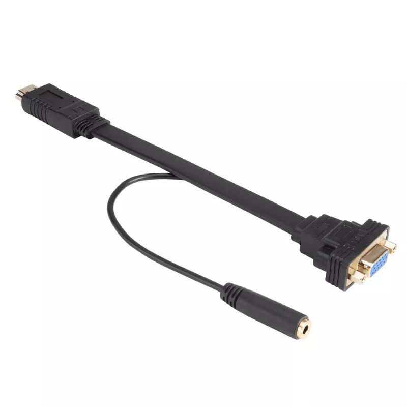 Akasa AK-CBHD18-20BK adaptérový kábel HDMI na VGA 0,2 m čierny