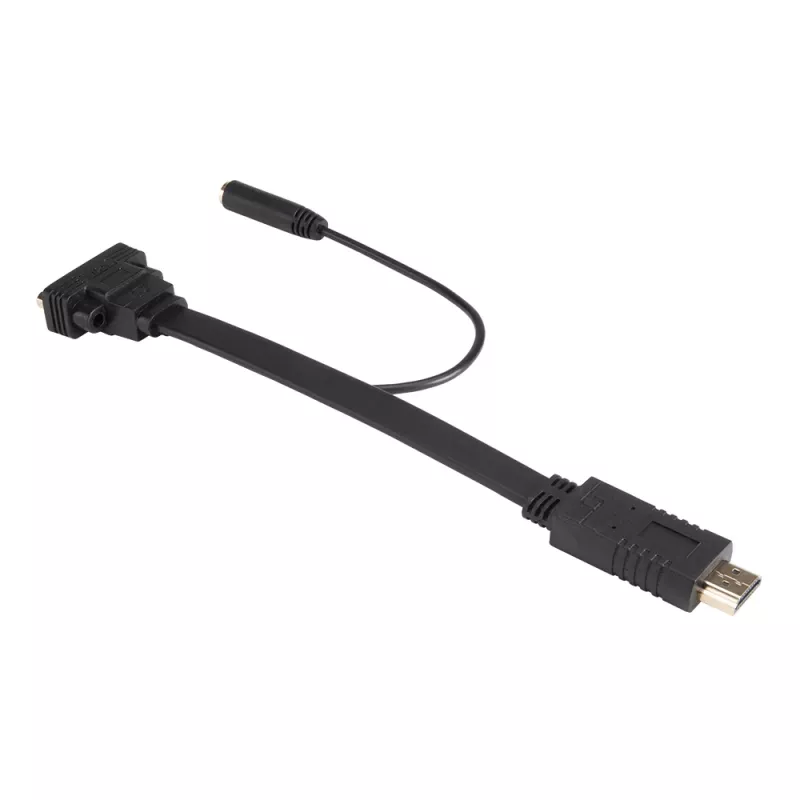 Akasa AK-CBHD18-20BK adaptérový kábel HDMI na VGA 0,2 m čierny