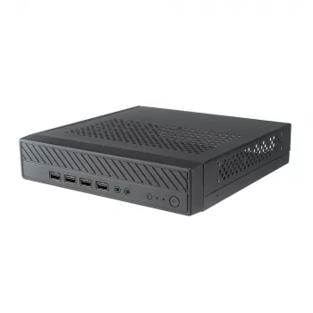 Akasa Cypher MX skriňa Thin Mini-ITX, hliník/SGCC, čierna, 1x 2,5