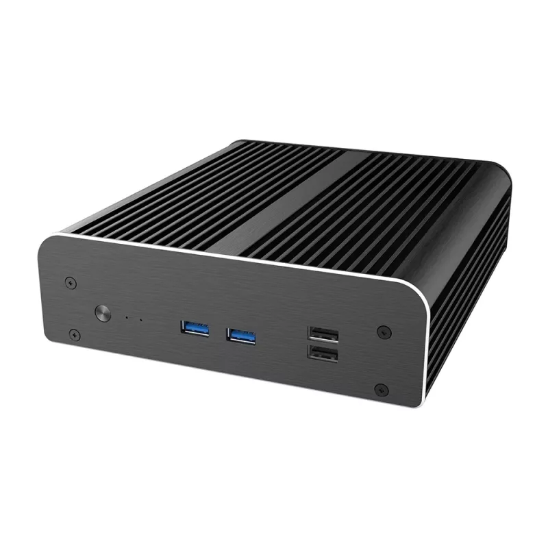 Akasa A-NUC50-M1B bezventilátorová skriňa NUC - hliník - čierna - UCFF - pozícia pre 2,5