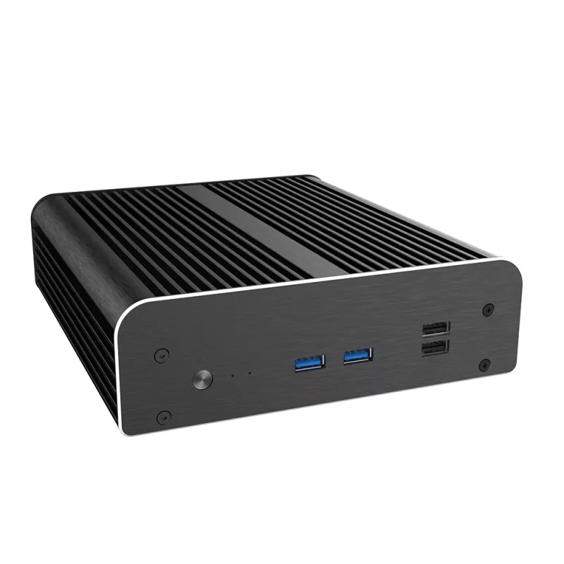 Akasa A-NUC50-M1B bezventilátorová skriňa NUC - hliník - čierna - UCFF - pozícia pre 2,5