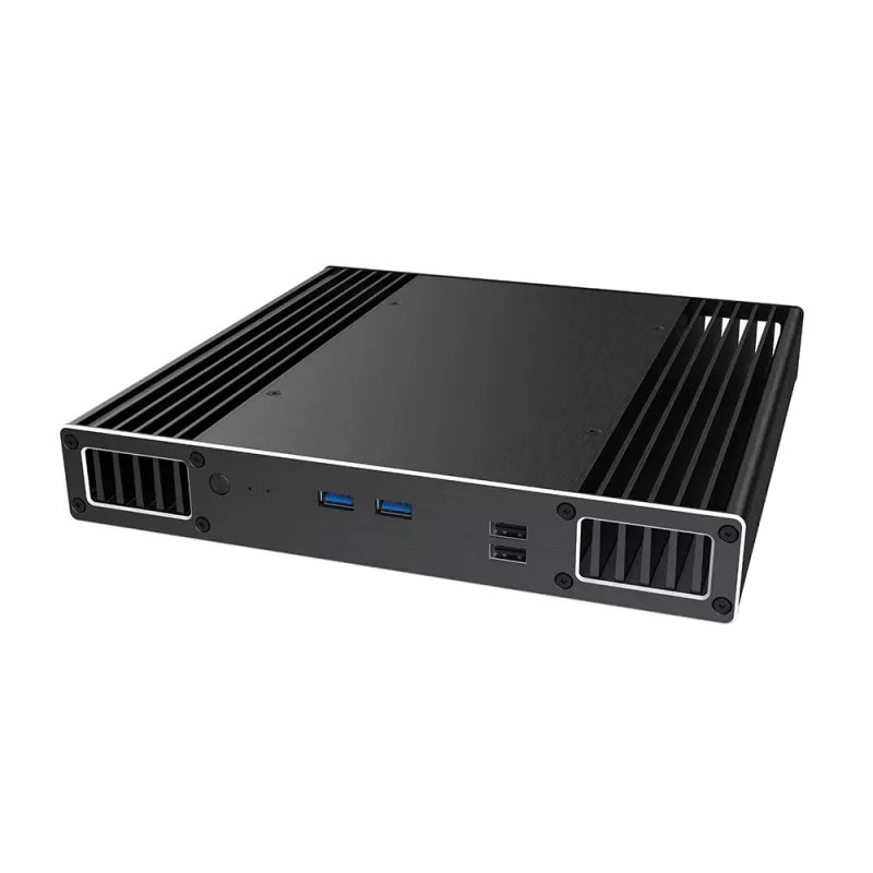 Akasa Plato PX - desktop - PC - hliník - čierna - UCFF - home office