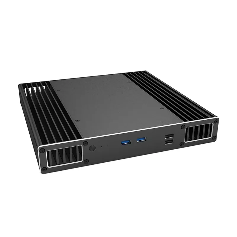 Akasa Plato PX - desktop - PC - hliník - čierna - UCFF - home office