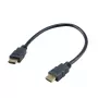 Akasa AK-CBHD25-30BK kábel HDMI 2.0 0,3 m čierny