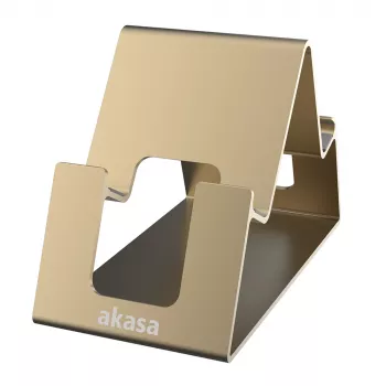 Akasa Aries Pico hliníkový stojan na smartfón a tablet zlatý