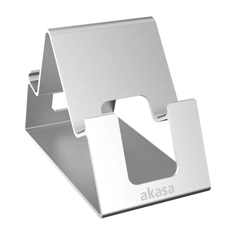 Akasa Aries Pico strieborný držiak na telefón a tablet