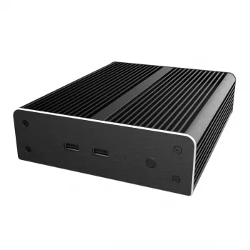 Akasa Newton NE Mini-ITX puzdro - čierne - hliník - bez ventilátora - 2,5 palca HDD/SSD - 150,6 mm