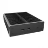 Akasa Newton NE Mini-ITX puzdro - čierne - hliník - bez ventilátora - 2,5 palca HDD/SSD - 150,6 mm