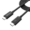 Akasa Thunderbolt 4 USB-C na USB-C kábel 1m 40Gbps 100W PD 8K60Hz čierna