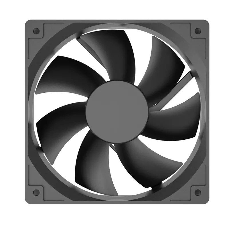 Akasa Smart čierny 12 cm PWM HD ložiskový čierny ventilátor 600-1600 ot/min