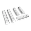 Akasa držiak na káble 3x3-port + 2x5-port biely
