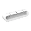 Akasa držiak na káble 3x3-port + 2x5-port biely