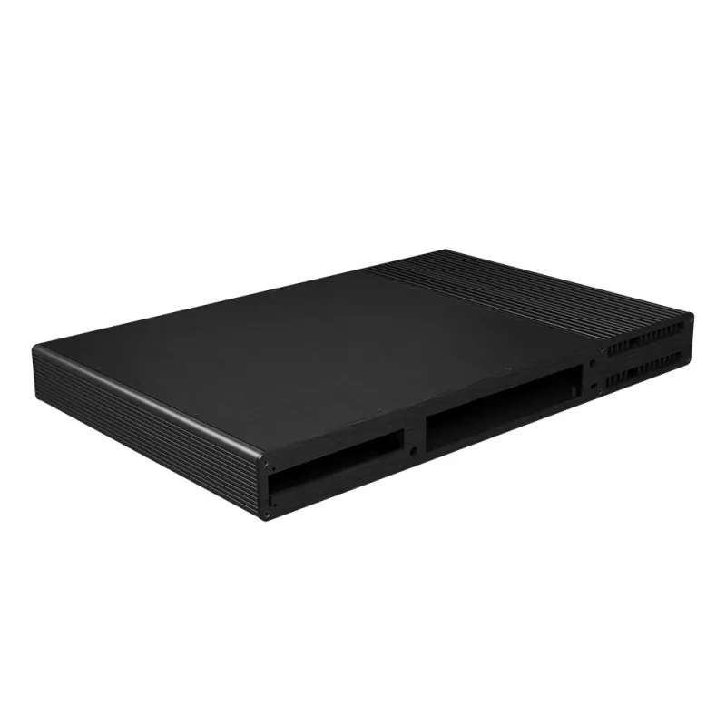 Akasa Galileo TU Plus Intel LGA1700 1U bez ventilátora Thin Mini-ITX puzdro - čierne