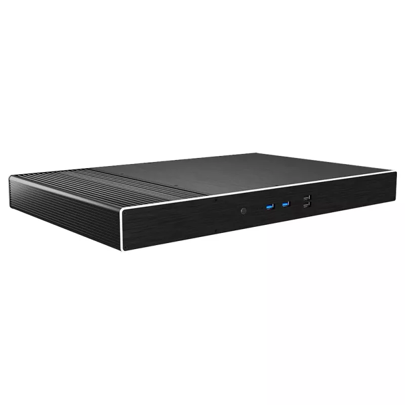 Akasa Galileo TU2 Plus Intel LGA1700 1U bez ventilátora Thin Mini-ITX puzdro - čierne