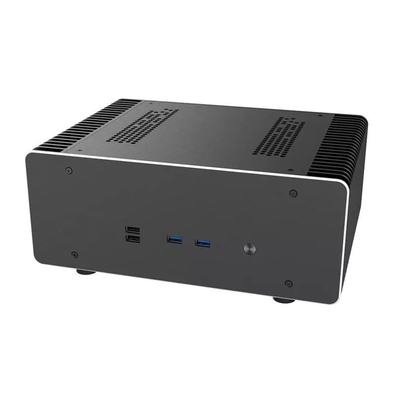 Akasa Maxwell Pro Plus Mini-ITX bez ventilátora skriňa Intel LGA 1700 čierna