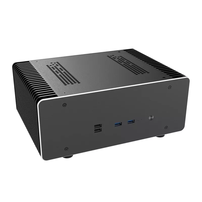 Akasa Maxwell Pro Plus Mini-ITX bez ventilátora skriňa Intel LGA 1700 čierna