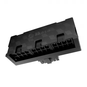 Akasa G-Nexus P24 90° 12VHPWR adaptér 12+4 Pin konektor samec na 3x 8-Pin konektor samica, 600W, čierna