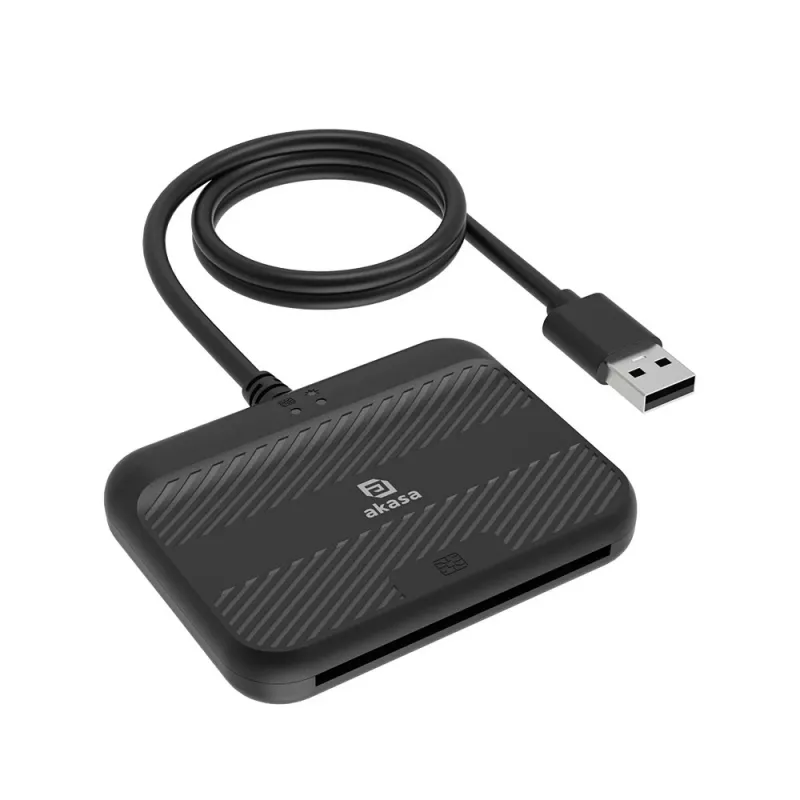 Akasa externá elektronická čítačka ID a SmartCard I2C pamäťová karta SLE4418 SLE4428