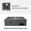 Akasa Ashton T ASUS Tinker Board 3N SBC puzdro s duálnymi single LAN portami, bez ventilátora, čierny hliník