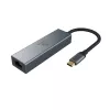 Akasa USB Type-C 4-v-1 hub s Ethernet 1 x RJ45 3 USB-A USB 3.2 Gen 1