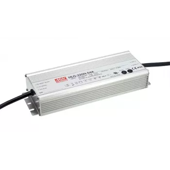 Mean Well HLG-320H-24B 320W 24V LED driver IP67 stmievateľný