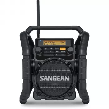 Sangean U-5 DBT (Utility 50) čierne - DAB+/FM prenosné rádio s Bluetooth, IP64, 7W RMS