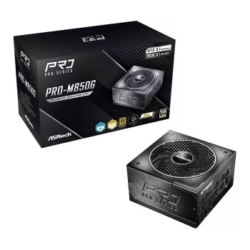 ASRock PRO-M850G 850W 80 PLUS Gold plne modulárny ATX 3.0 napájací zdroj