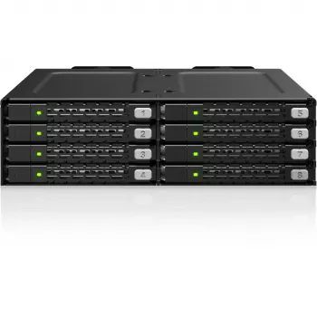 ICY DOCK ToughArmor MB998V4P-B 8-bay U.2/U.3 NVMe SSD PCIe 4.0 mobilné puzdro pre 5,25