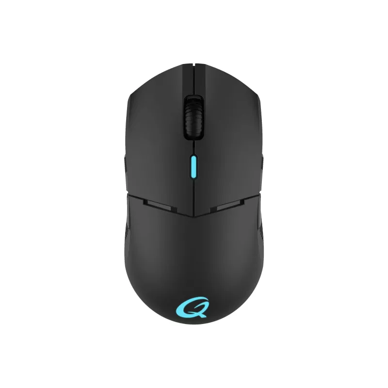 QPAD DX-900 bezdrôtová optická herná myš - 8 tlačidiel, 12000 DPI, obojručná, RGB