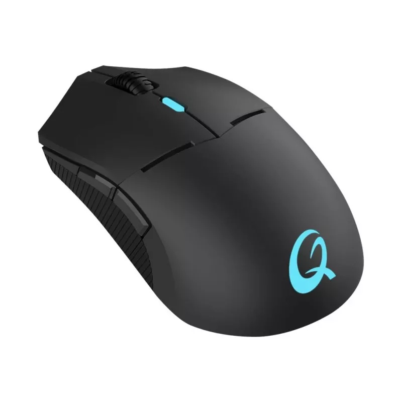QPAD DX-900 bezdrôtová optická herná myš - 8 tlačidiel, 12000 DPI, obojručná, RGB