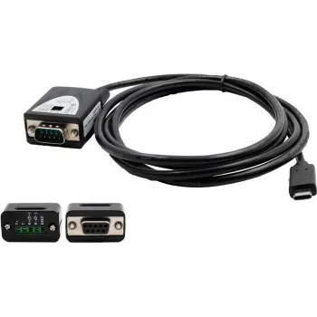 EXSYS USB 2.0 USB-C na sériový 1-port RS-422/485 FTDI Chipset kábel/adaptér set