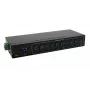 Exsys USB 3.2 Gen 1 10-portový kovový hub s DIN lištou, VIA VL811+ čipset, 5 Gbps, 5V/4A napájací zdroj, 1,8m kábel