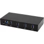 EXSYS EX-11234HMS-2 4 port USB 3.2 Gen 1 hub, DIN lišta a nástenná montáž, VIA VL817_Q7S čipset