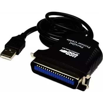 Exsys EX-1300-2 USB na paralelný adaptérový kábel - 1m - čierna