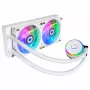 Cooler Master MasterLiquid PL240 FLUX White CPU kvapalinový chladič, 240mm radiátor, 2x 120mm ventilátory, ARGB, LGA1700/AM5
