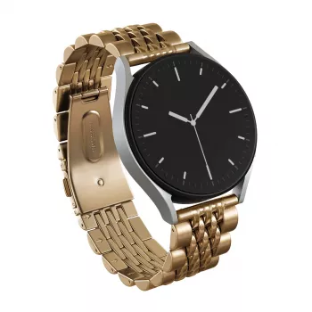 BURGA Kovový náramok Chic Royal univerzálny remienok na hodinky 22 mm (zlatá)