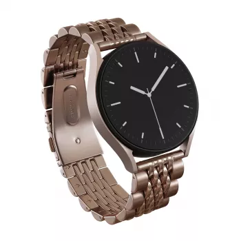 BURGA Kovový náramok Chic Royal univerzálny remienok na hodinky 22 mm ružové zlato